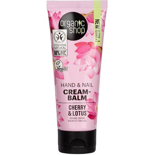 Organic Shop Hand & Nail Cream-Balm Cherry & Lotus - 75 ml.