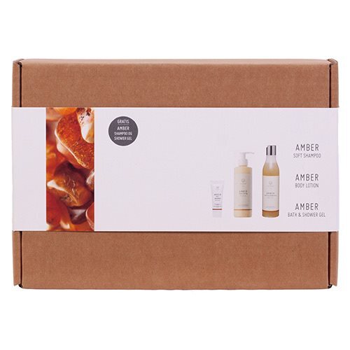 Gaveæske Amber Body Lotion, Shower Gel og Shampoo Værdi 245,- - 1 pk.