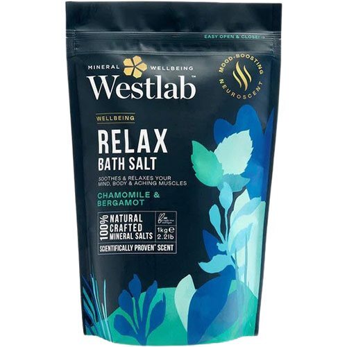 Westlab Relax Bath Salt - Chamomile & Bergamot, 1kg.