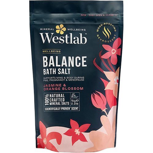 Westlab Balance Bath Salt - Jasmine & Orange Blossom, 1kg.
