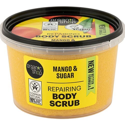Organic Shop Repairing Body Scrub - Mango - 250 ml. billede