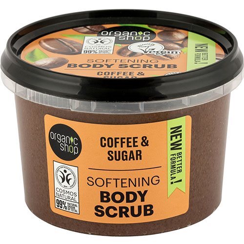 Organic Shop Softening Body Scrub - Coffee - 280 ml.