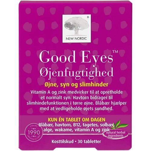 Good Eyes Øjenfugtighed - 30 tabletter billede