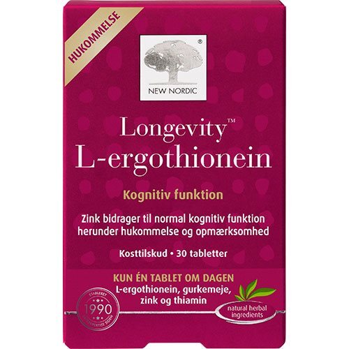 Longevity L-ergothionein - 30 tabletter billede