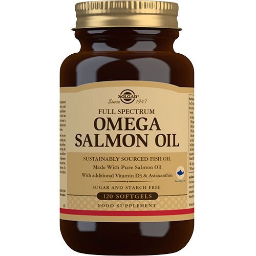 Solgar Full Spectrum Omega Salmon Oil, 120 Bløde kapsler