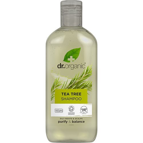 Dr. Organic Shampoo Tea Tree - 265 ml. billede