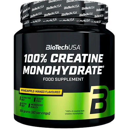 Creatine Monohydrate Pineapple-Mango - 300 gram billede