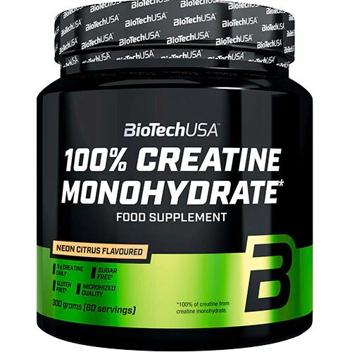 Creatine Monohydrate Neon Citrus - 300 gram billede