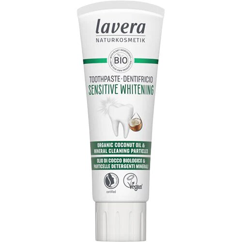 Tandpasta Whitening med flour - 75 ml - Lavera Oral Care