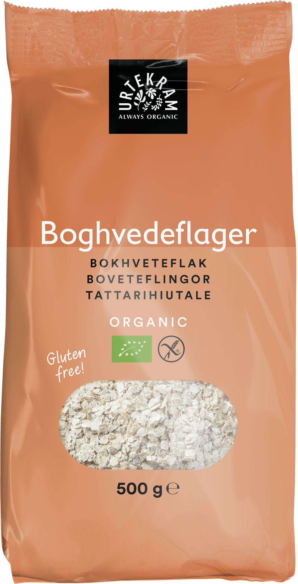 Boghvedeflager Økologisk- 500 gr - Urtekram