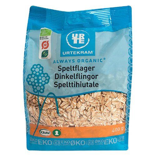 Spelt flager øko. - 400 gr - Urtekram