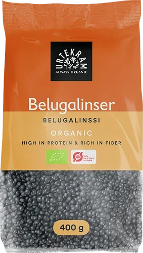 Beluga linser Økologisk- 400 gr - Urtekram