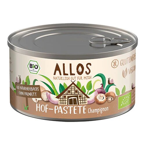 Smørepålæg Champignon Økologisk - 125 gram - Allos