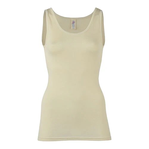 Top, uld/silke, Natural, str. 34/36