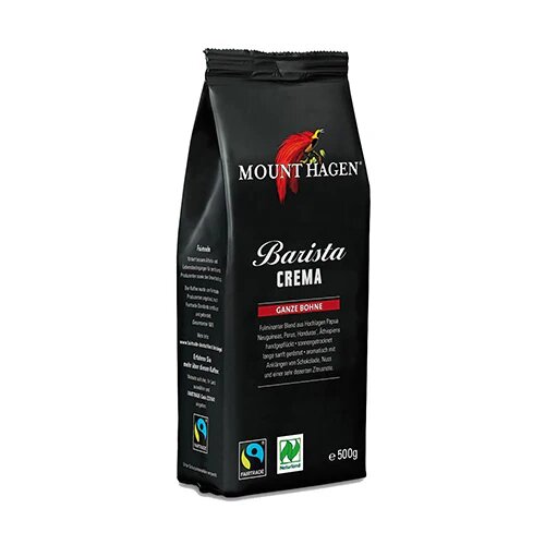 Kaffebønner til Espresso maskiner, Barista Cream Økologisk - 500 gram - Mount Hagen