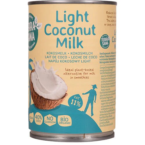 Kokosmælk Light Økologisk - 400 ml - Terrasana