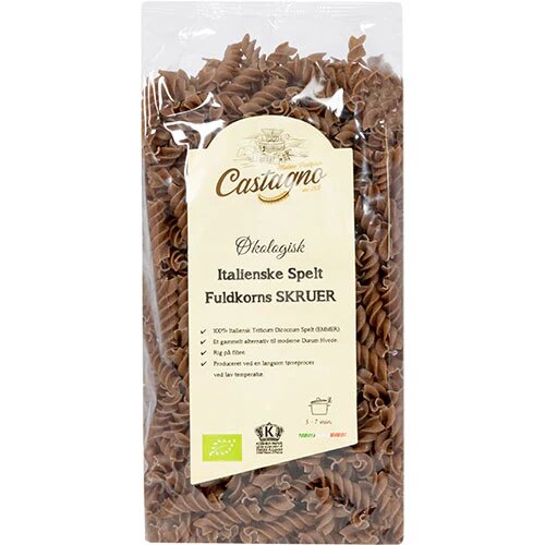 Spelt Skruer Fuldkorn Øko. - 500 gram