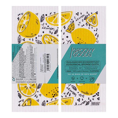 Karklud u. plastik m. citroner - 1 stk
