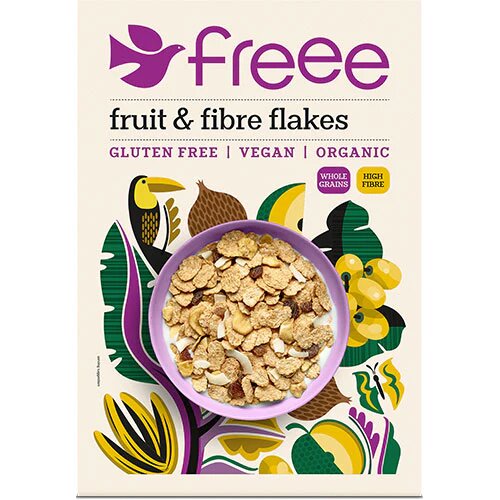 Fruit & Fibre Flakes gl.fri Øko. - 375 gram