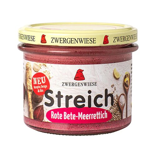 Veg. smørepålæg rødbede/peberrod Økologisk - 180 gr - Biogan