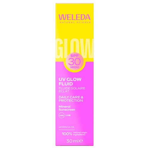 Weleda UV Glow Fluid Daily Care & Protection SPF 30 - 30 ml. billede