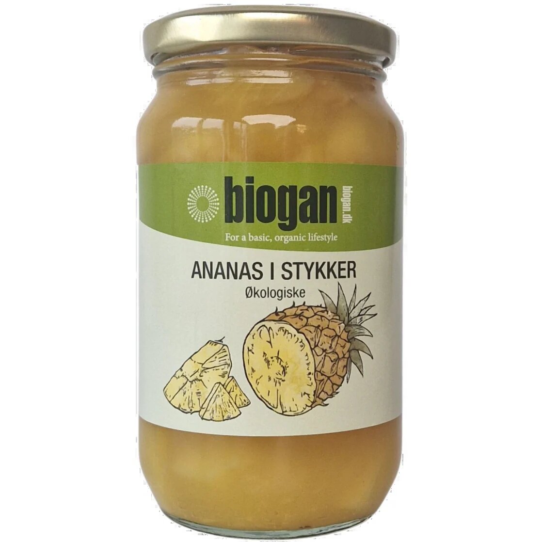 Ananas i stykker Økologisk - 340 gram billede