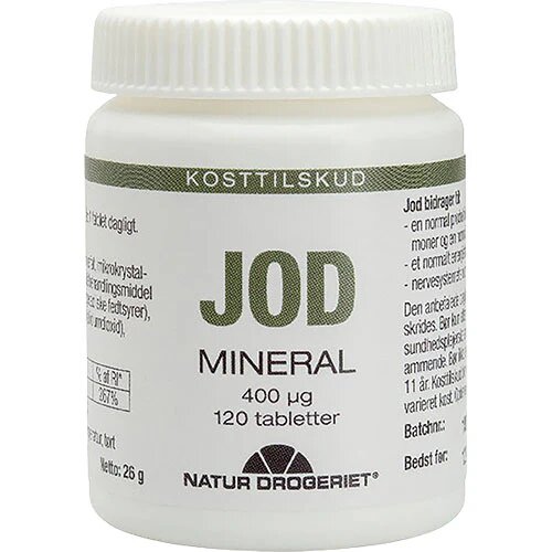 Natur-Drogeriet Jod Tabletter 400 g | 120 tabletter