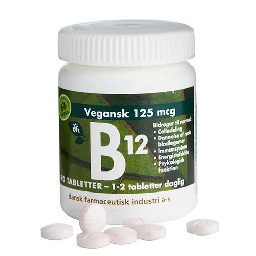 B12 125 mcg - 90 tabletter