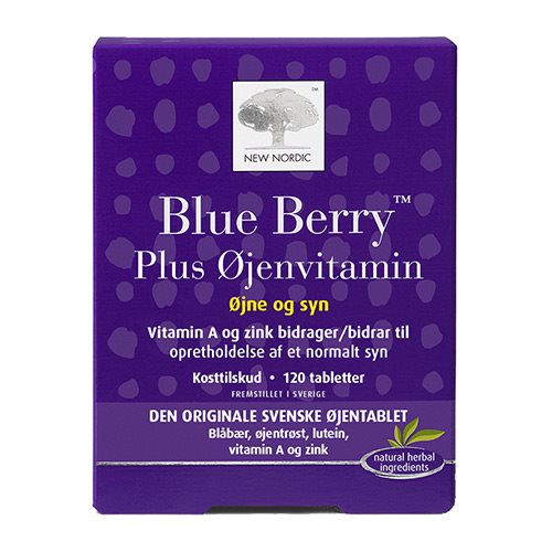 Billede af Blue Berry plus øjenvitamin - 120 tabletter hos Duft og Natur