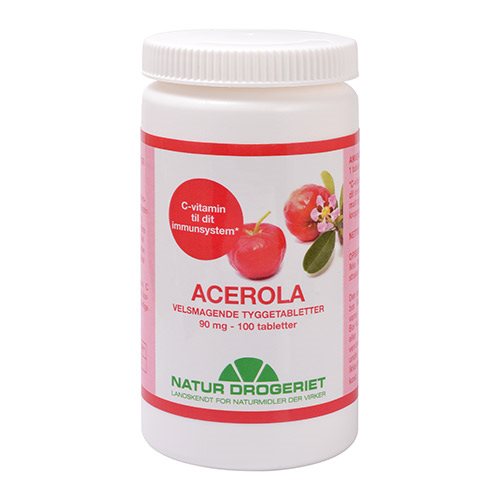 Billede af Acerola natural 90 mg. - 100 tabl. hos Duft og Natur