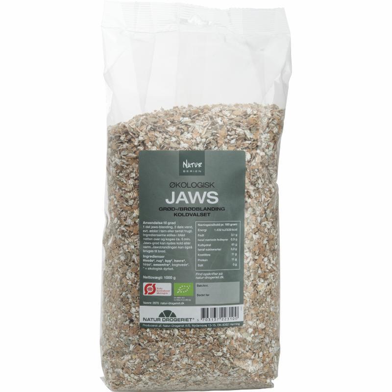 Billede af Jaws grød/brød kornblanding, 1000 g, økologisk