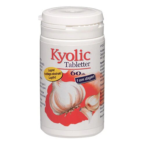 Kyolic 1 om dagen. 60 tabletter