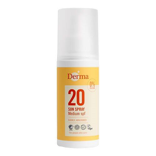 Billede af Derma Sol Spray mellem beskyttelse faktor 20 - 150 ml. hos Duft og Natur