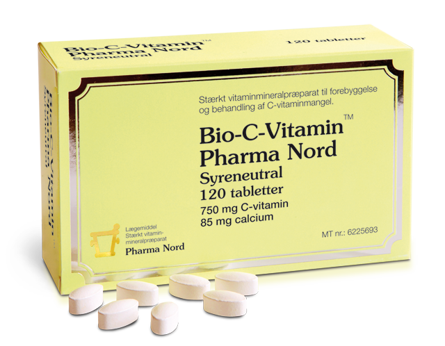 Billede af Bio C-Vitamin 750 mg. - 120 tabl. hos Duft og Natur