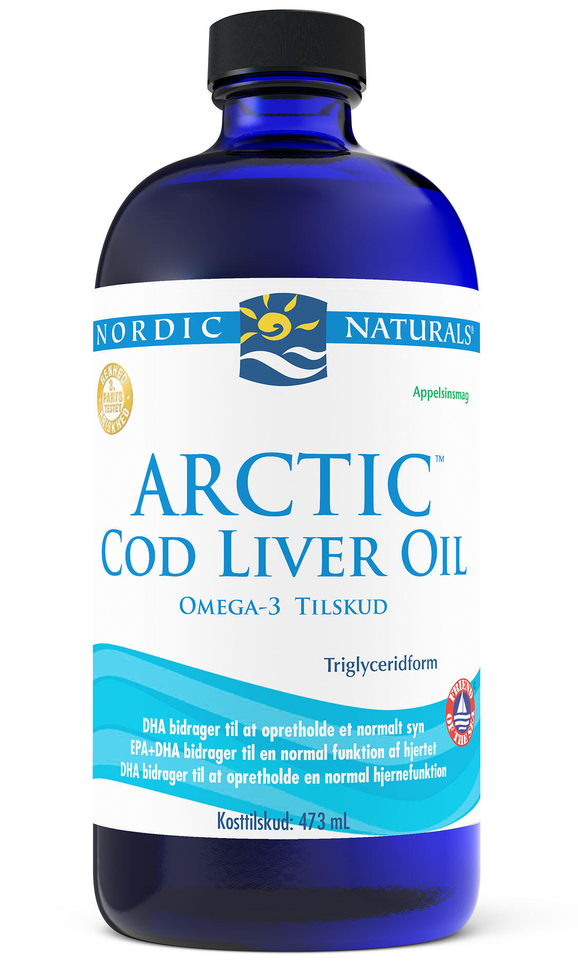 Billede af Torskelevertran m.app.Cod liver oil - 473 ml.