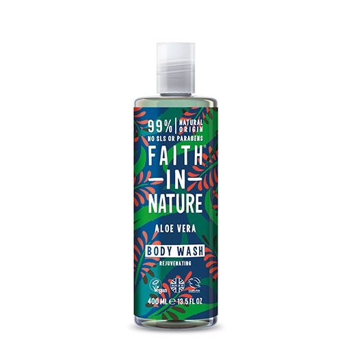 Se Faith in Nature økologisk aloe vera shower gel/skumbad - 400 ml. hos Duft og Natur