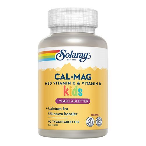 Billede af Calcium Kids tygge m.10 mcg D, frugtsmag - 90 tabletter hos Duft og Natur